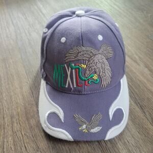 Mexico Purple Gray Adjustable Hat